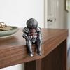 Retro Knight Armor Resin Statue, Medieval Guard Figurine for Desk Shelf, Dark Fantasy Home Decor for Office, Gift for Game Fans