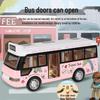 Children's Light & Sound Inertial Bus Toy with Opening Doors and Music