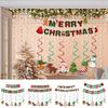 Frohe Weihnachten Banner Indoor Weihnachten Hängbare Türdekoration Frohe Weihnachten Wirbeldekoration Feiertag Geburtstagsdekoration