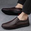 Genuine Leather Men's Loafers Soft Cowhide Men Casual Shoes Luxury Brand Male Driving Footwear Slip-on Flats Handmade Moccasins