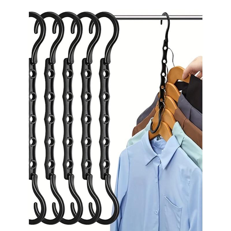 Multifunction Clothes Racks Space Saving Storage Plastic Hangers Rotary Organizer Hangers 5 Hole Magic Closet Wardrobe Organizer