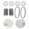 6101611 R4 Foam Wheel Rings with 9985006 R2 Belts and 6101641 R2 Roller Brushes for Dolphin Plus M200 M400 C3 Cb