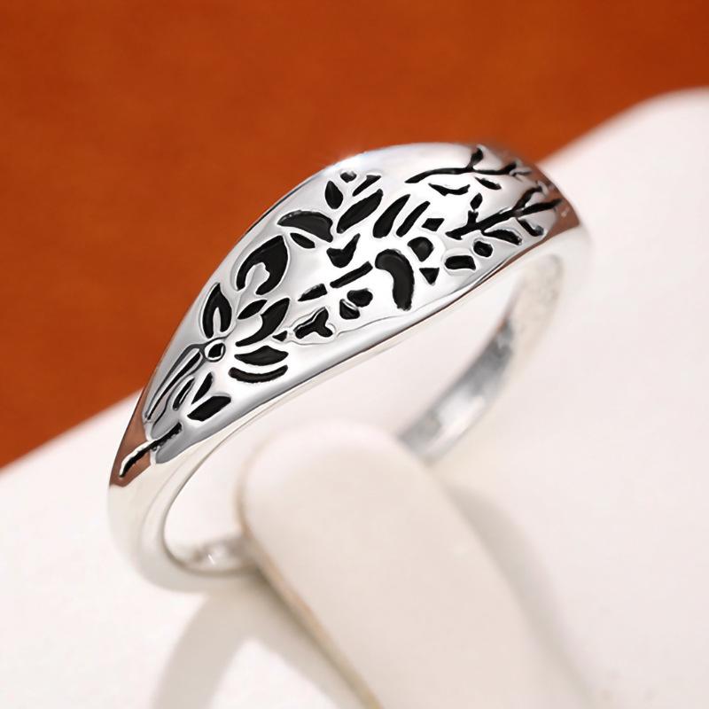 Accessoires, Schlichte und kreative Blumenringe, Modische Metall-Damenringe