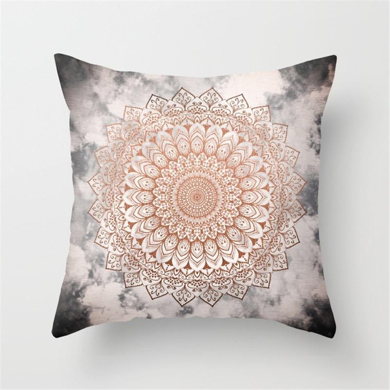 Geometric Cushion Cover Sofa Throw Pillow  Home Decoration Boho Mandala Flower