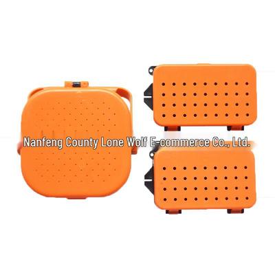 Double-Layer Multifunctional Earthworm & Bloodworm Box: Breathable, Moisture-Retaining Bait Container for Fishing Gear
