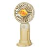 Ventilatore Portatile Animale Cartone Animato 3 Velocità Regolabili Ricaricabile USB Ventilatore Estivo Rinfrescante con Supporto per Telefono Portatile Mini Ventilatore Personale da Tavolo da Viaggio