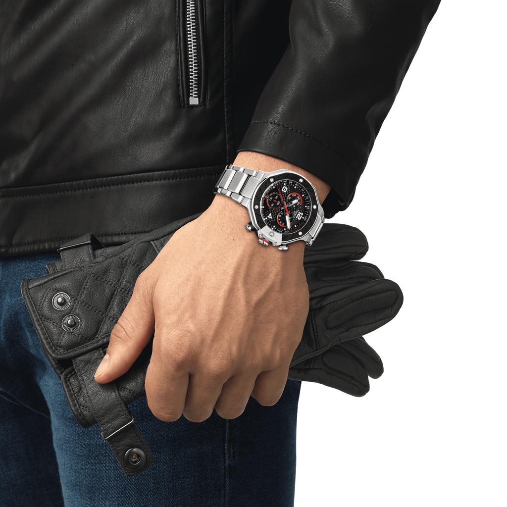 Tissot Stainless Steel Black Dial Men's Fashion Watch T141.417.11.057.00