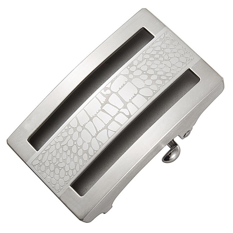 Meier Automatic stainless steel buckle men s belt buckle casual belt buckle in stock 3.5 серебряный