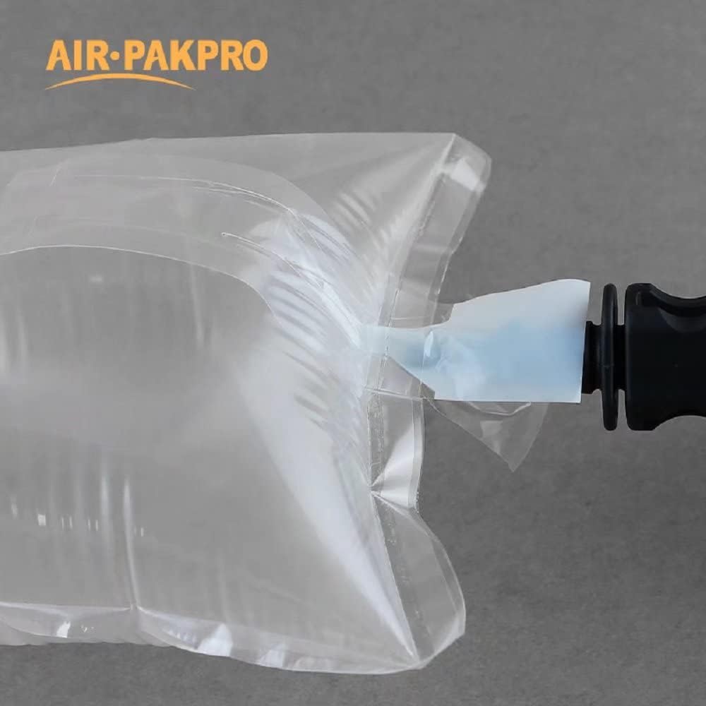 100 Pack,Free Hand Pump AIR PAKPRO 3.9x5.9inch Clear Plastic Inflatable Air Packaging Bags Air Pillows Air Cushions Buffer Bags Void Fill Cushioning