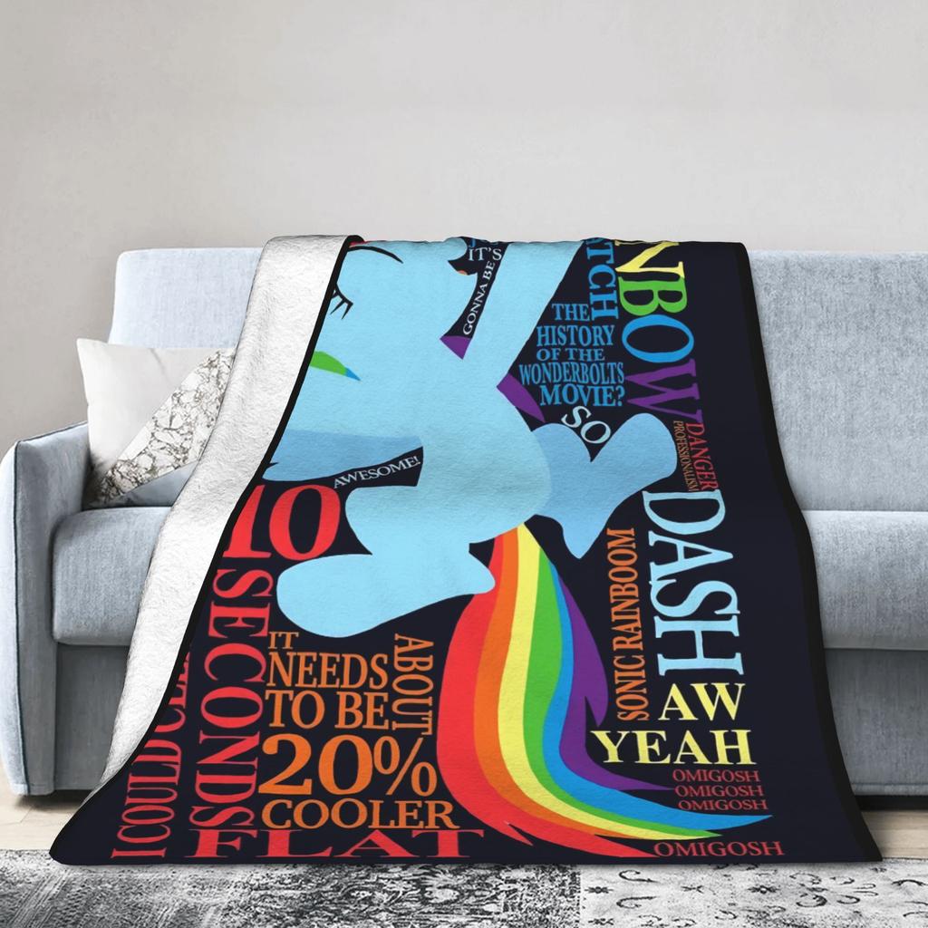 My Little Pony Friendship Is Magic Soft Warm Blanket  Kids Adult Plush Throw Blanket Pattern Home Decor Flannel Sofa Bed Cover