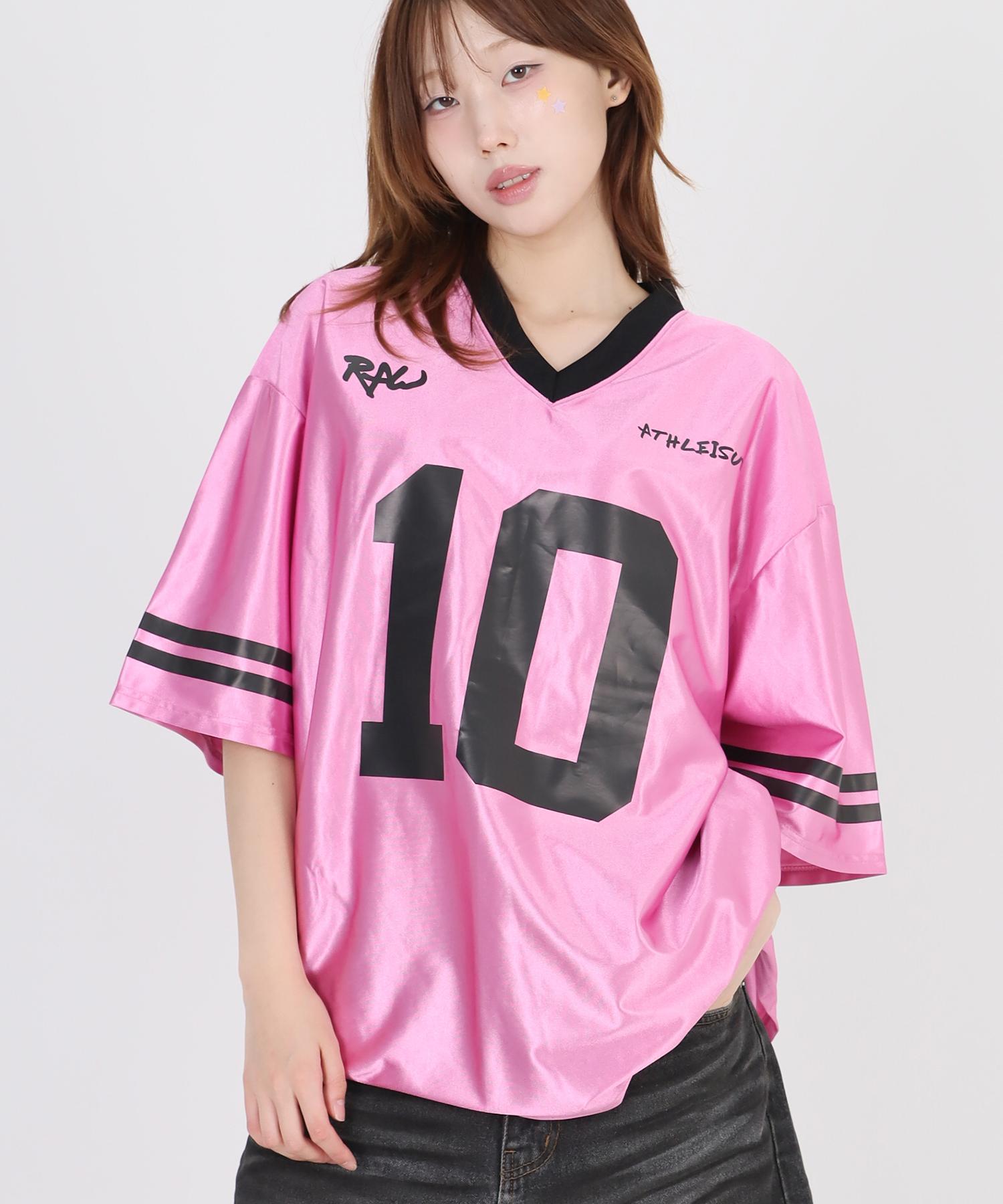 Row Lab Ten Box Jersey Top - Pink M