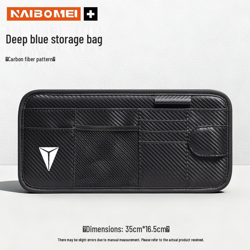 Compatible with Deepal SL03/L07/S07/S05: Car Sun Visor Glasses Holder & Ticket Card Storage Clip.
