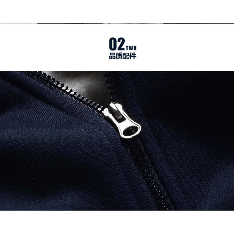 Herren Kapuzen-Fleece-Sweatshirt Lässig Langarm Reißverschluss Oberbekleidung