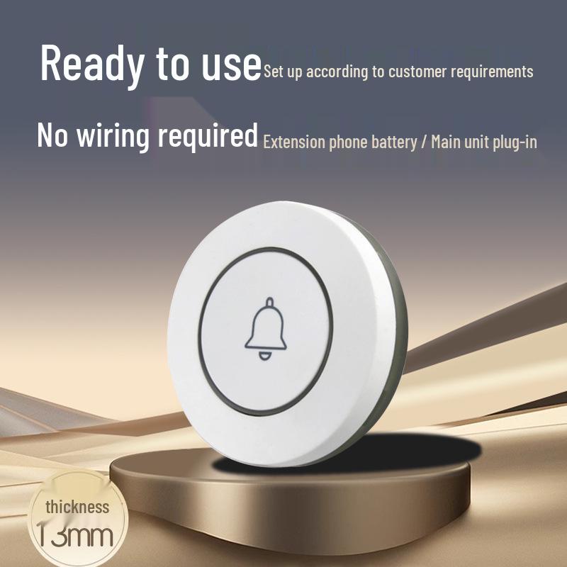 Wireless Dining Service Call Button for Restaurants, Tea Houses, Hotels, Chess/Card Rooms, Internet Cafes, and Private Rooms.