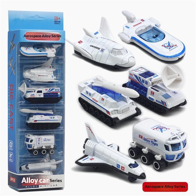 1:64 Alloy Space Shuttle 6-Piece Set Aviation Model Children s Toy