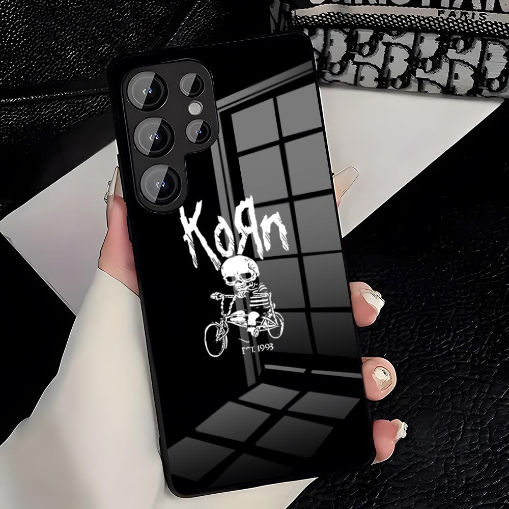 Rock Band K-Korn Handyhülle Für Samsung S26 S25 Plus S20 S20 Plus S22 Ultra S23 FE S21 Plus S21 Ultra Glasabdeckung