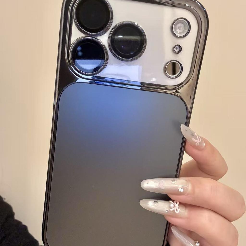 Luxe AG Mat Gehard Glas Camera Beschermhoes voor iPhone 17 16 15 Pro Max Plating Schokbestendige Bumper Harde Achterkant
