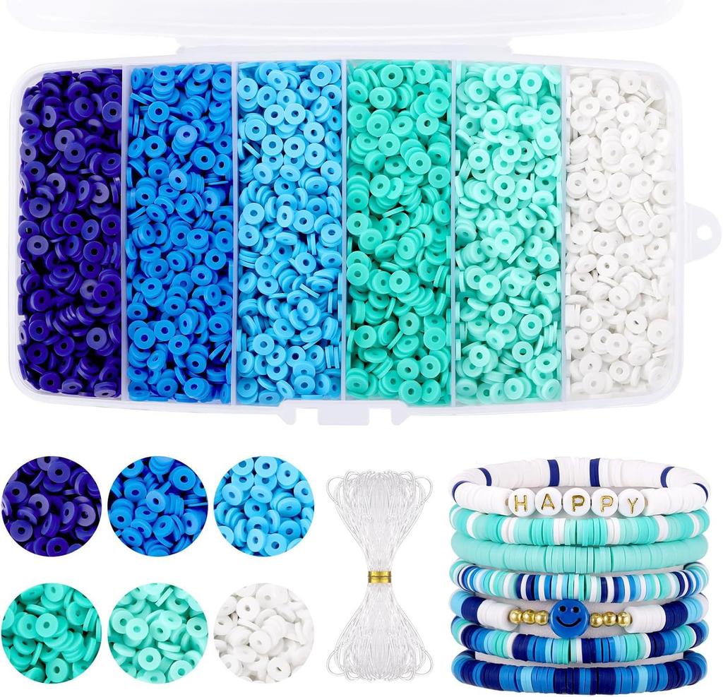 5100Pcs Clay Bead Soft Pottery Pieces, Friendship Bracelet Jewelry Making Kit, Diy Jewelry Accessories