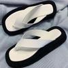 Non-slip Outer Beach Sandals Women's Slippers Summer Color Matching Platform Ladies Sandals Herringbone Flip Flops Women