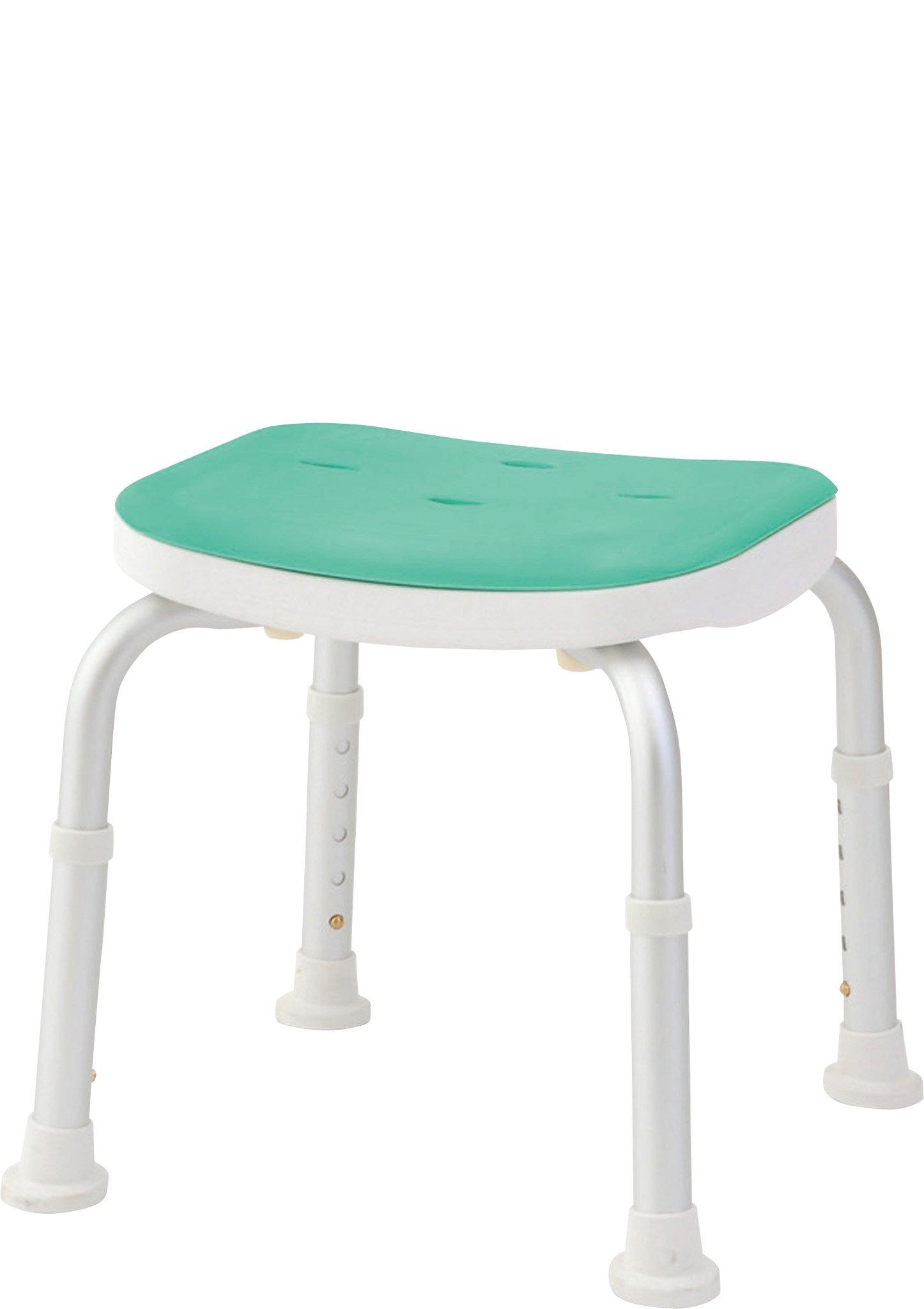 

Compact Bath Chair, Backless, Green, BC-01N-GR