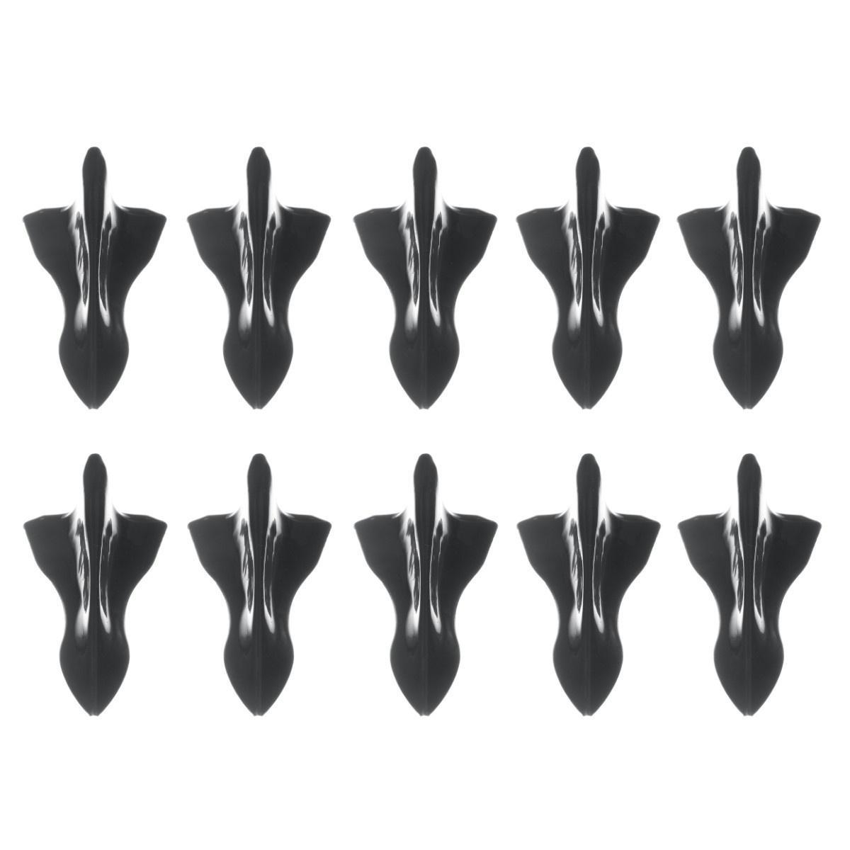 

10 шт. Узор из углеродного волокна для автомобиля, авто, плавник акулы, диффузор, генератор вихрей, крыло, спойлер, бампер, аксессуары, детали чёрный