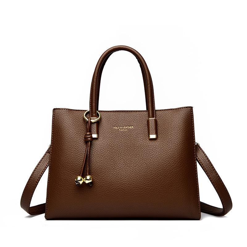 2025 Autumn/Winter Large Capacity Retro Women's Briefcase and Crossbody Tote Bag