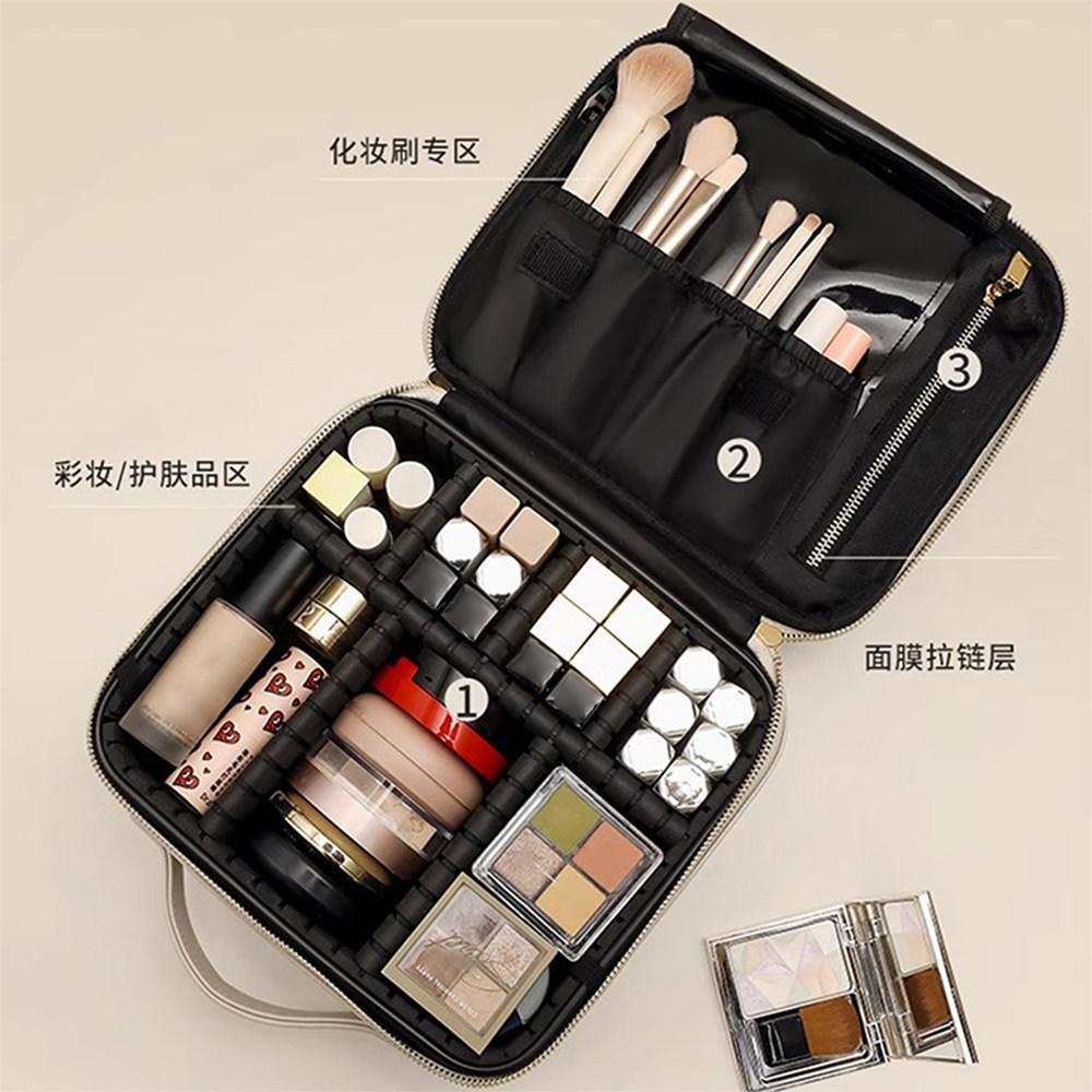 2026 New Portable Large-capacity Cosmetic Bag Women's Senior Travel Out Partitioned Storage Multifunctional Cosmetic Bag