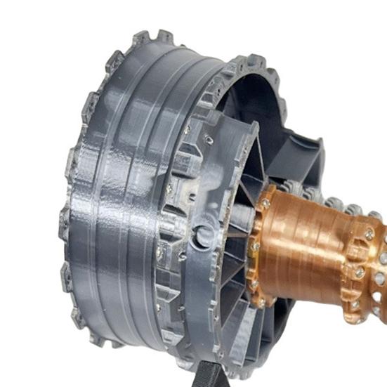 TR900 Turbofan Engine Model Realistic Simulated Aircraft Engine Kit Collectible Turbojet Engine Model for Mechanical Science Education Aviation