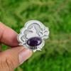 Mothers day Deal African Amethyst Gemstone Sterling Silver Sister Statement Ring
