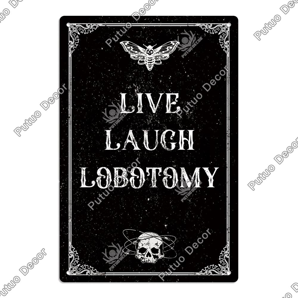 Putuo Decor Happy Halloween Vintage Metal Tin Sign,Wall Art Decor for Home Coffee Shop Cafe Office, 7.8 X 11.8 Inches Gifts