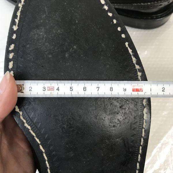 90er Vintage Made in Japan/MEN'S CLUB/Leder Budapester Goodyear Welt Schuhe/25.5/Schwarz/SCHWARZ/Business Schnürschuhe(GEBRAUCHT)