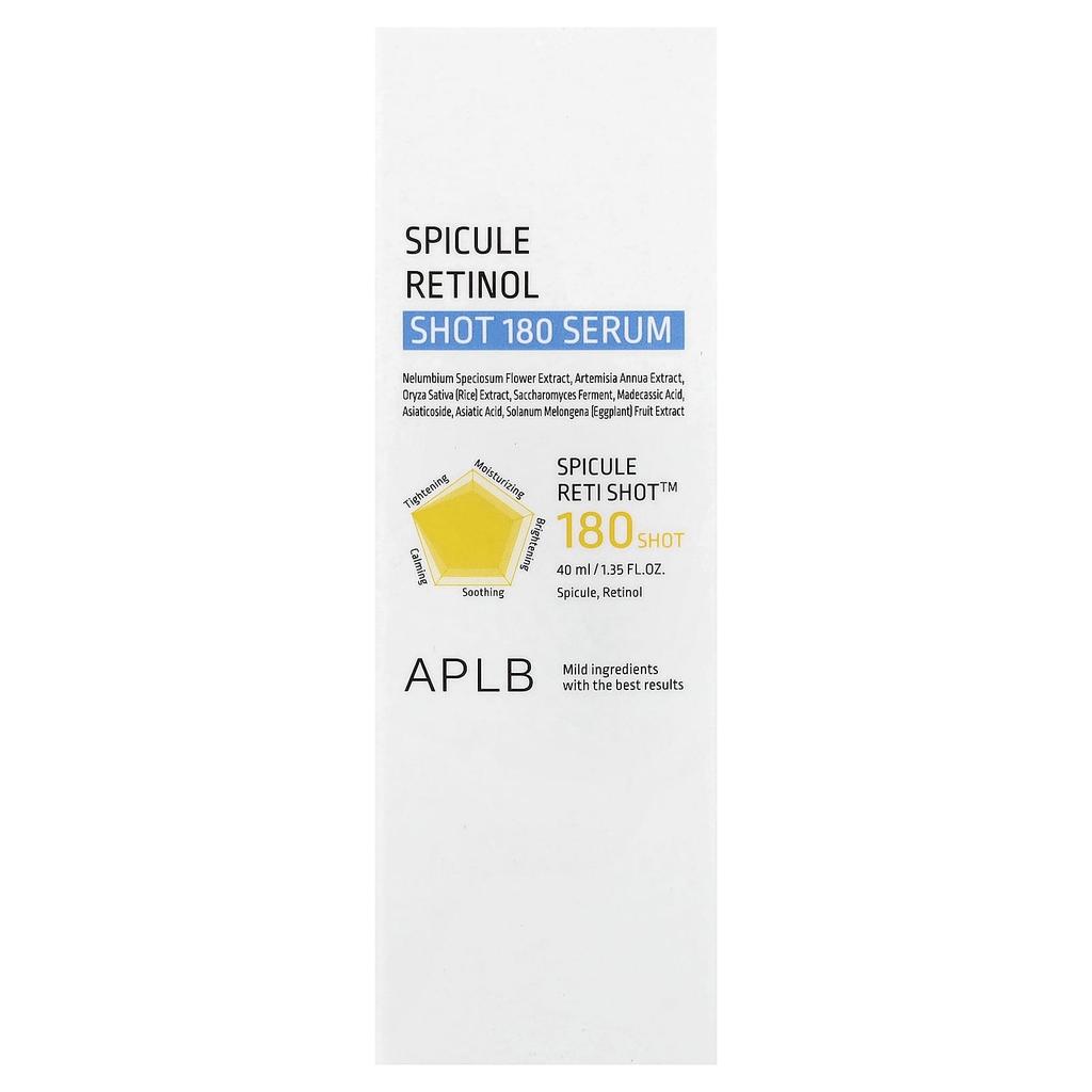 APLB, Spicule Retinol Shot 180 Serum, 40ml (1.35 fl oz)
