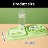 Pet Double Bowl Slow Feeder for Food & Water Feeding Chock Proof Dog Feeding Bowl Cats Water Food Feeder Treat Dishware