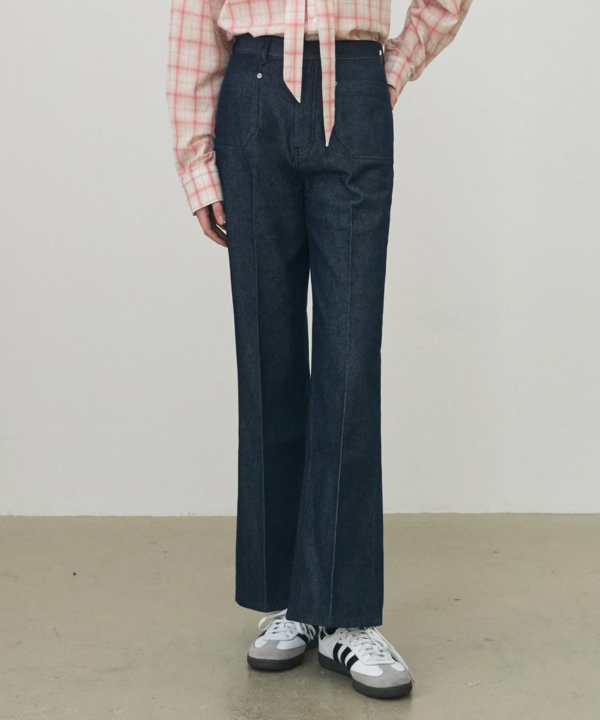Deuloupisumeon Non-Fade Denim Slacks [Black]