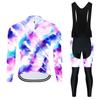 Men Women Cycling Jersey Set Long Sleeve Quick Dry Breathable Bike Sportswear Riding