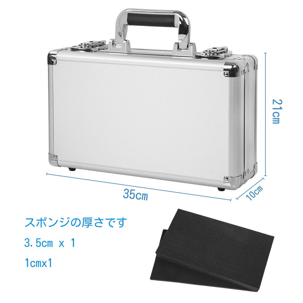 TORIBIO Aluminum Tool Large Attache Case with Block Protective Tool Case for Precision High Dedicated Storage Impact Resistant Case, Cushioning,