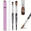 Carved Crystal Acrylic Penholder & Pen Set for Nail Art
