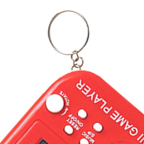 Retro Game Console Design Cartoon Vintage Key Chain LCD Screen Quick Response Entertainment