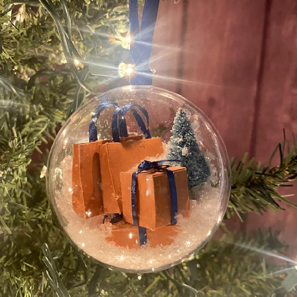 Christmas Tree Ornament Universal Festival Ball Exquisite Fashionable Pendant Transparent Popular Hanging Decroation For Home