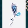 Elegant Rosemary Brooch, High-end Women's Exquisite Crystal Brooch, Luxurious and Niche Design Sense Brooch