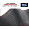 Ultra Fine Diy Hand Woven Genuine Leather Breathable Steering Wheel Cover With Needle And Thread Steering Wheel Protective Cover
