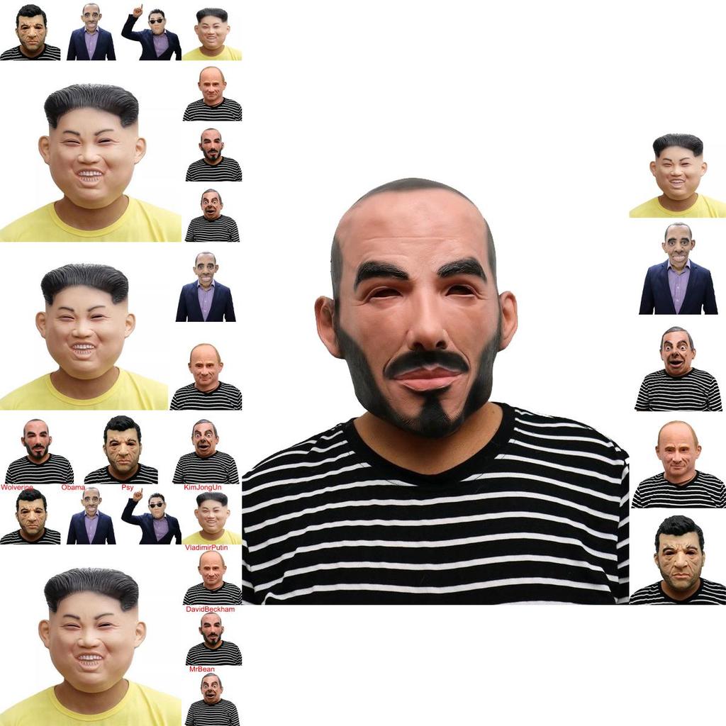 Kim Un Jong Trump Menselijk Gezicht Masker Latex Halloween Feest Masker Kostuum Verkleed