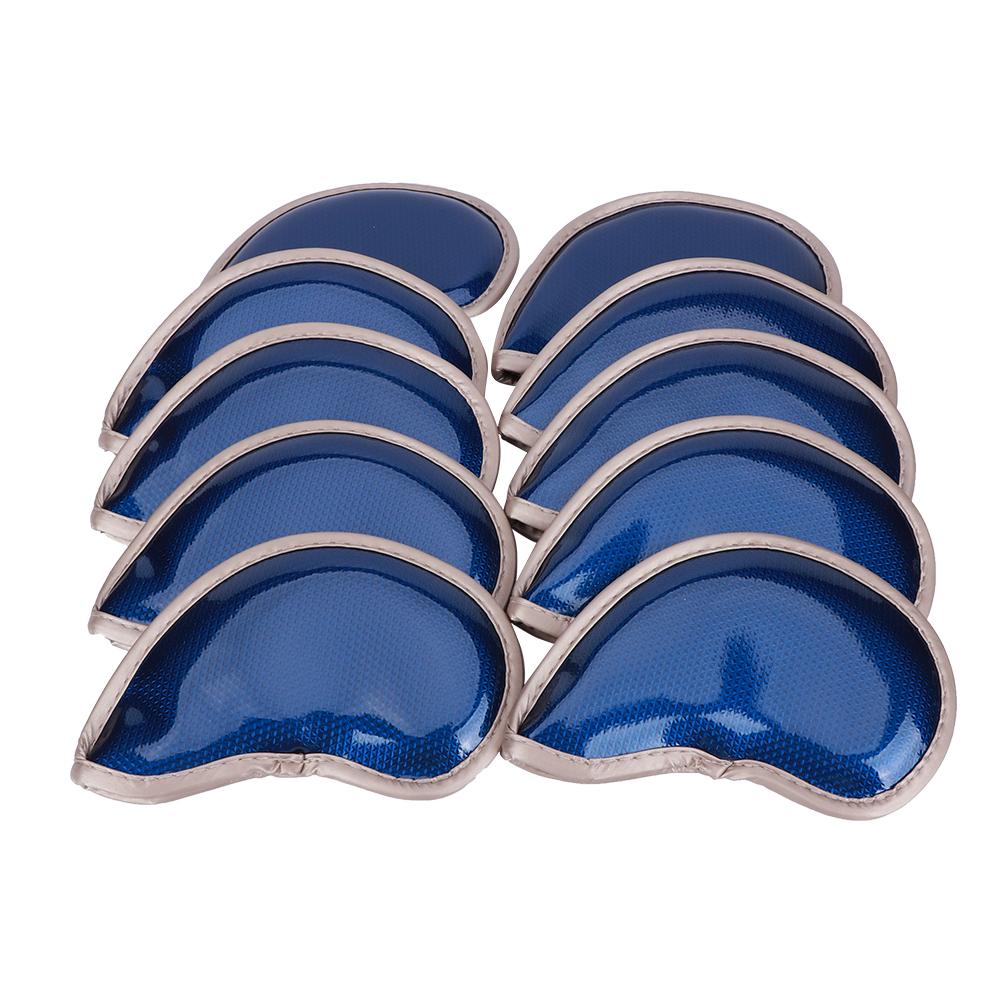 Golf Eisen Schlägerhaube Langlebiges PU Kratzfest Wasserdicht Robuste Golf Schützer Tasche(blau )