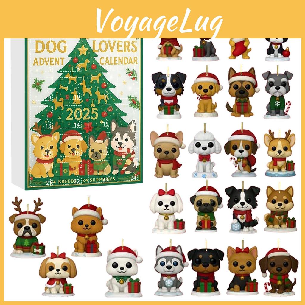 Unique Dog Lover Christmas Advent Calendar With Acrylic Holiday Decorations For Special Occasions