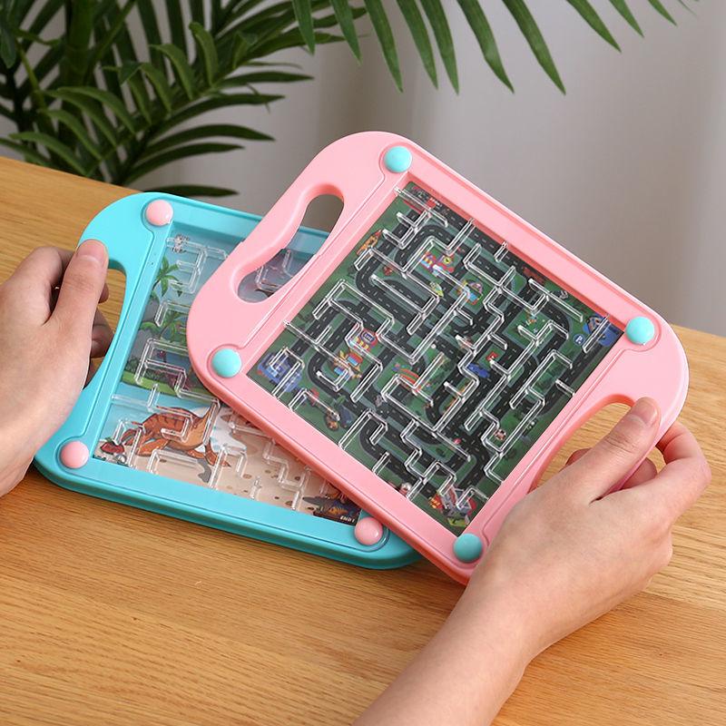 

Детская игра-лабиринт с балансирующим шариком - Ручная развивающая игрушка для концентрации внимания для детского сада 20x14.5 cm