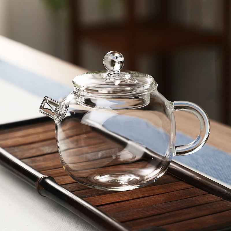 Mini Transparent High Borosilicate Glass Kung Fu Small Tea Pot Simple Single Exquisite Household Filter Pot Teapot чистый