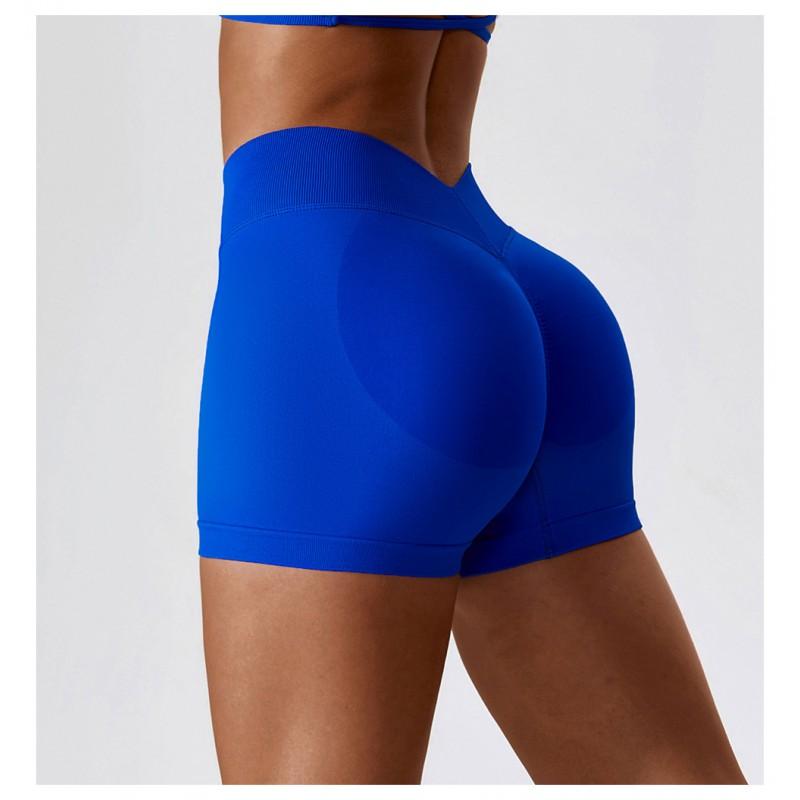 High-Waisted Seamless Yoga Shorts Women Tummy Control Butt Lift Running Gym Workout Leggings Short