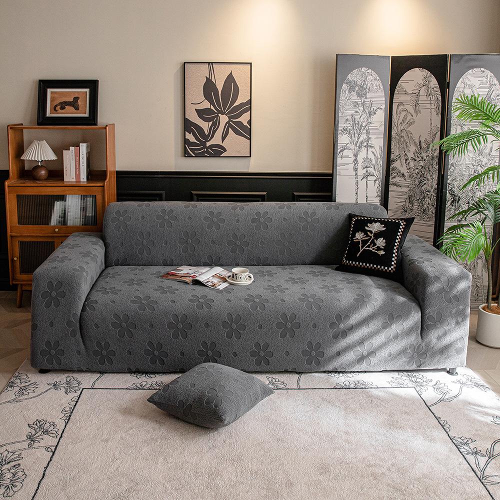 Flower All Season Universal Lazy Sofa Cover Summer New Straight Sofa Cover  Anti Cat Scratch Elastic Sofa Protection Cover