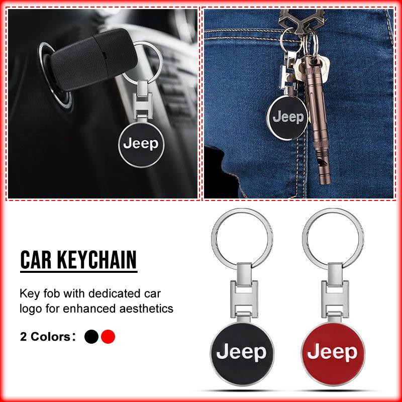 1 szt. Brelok z emblematem samochodu Akcesoria do breloka na klucze Dla Jeep Renegade Compass Wrangler JK Patriot Grand Cherokee XJ SRT Trail Hawk