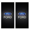 TQ0122pcs Car Emblem Vinyl waterproof DIY Car Door Post Stickers For Ford mustang Focus 2 3 mondeo mk3 f150 fusion Ranger Accessories